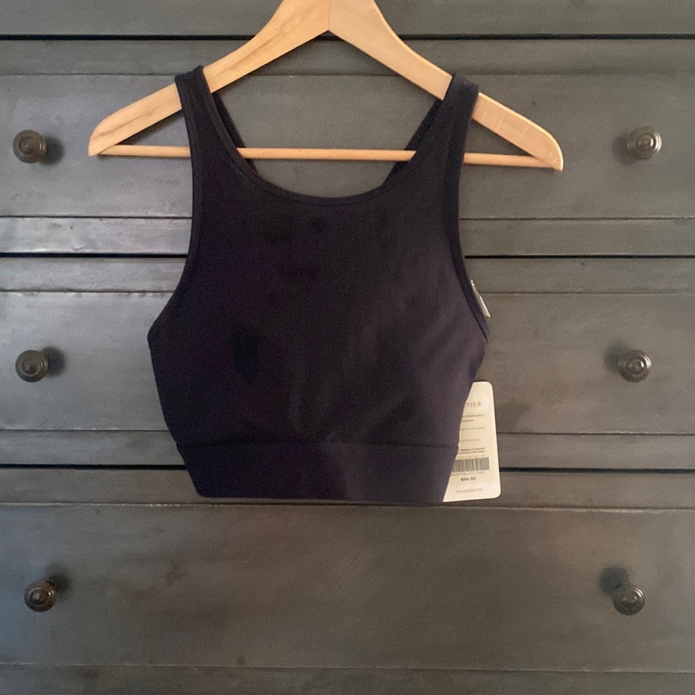 NWT Fabletics Ella High Impact Sports Bra II Size M/8 Black